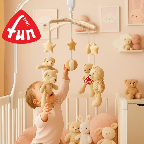 اویز تخت نوزاد baby fun مدل موزیکال