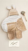 کیسه خواب نوزادی پادار towel set مدل خرگوشی