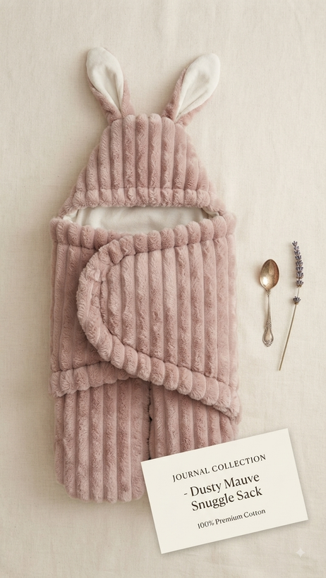 کیسه خواب نوزادی پادار towel set مدل خرگوشی