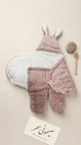 کیسه خواب نوزادی پادار towel set مدل خرگوشی