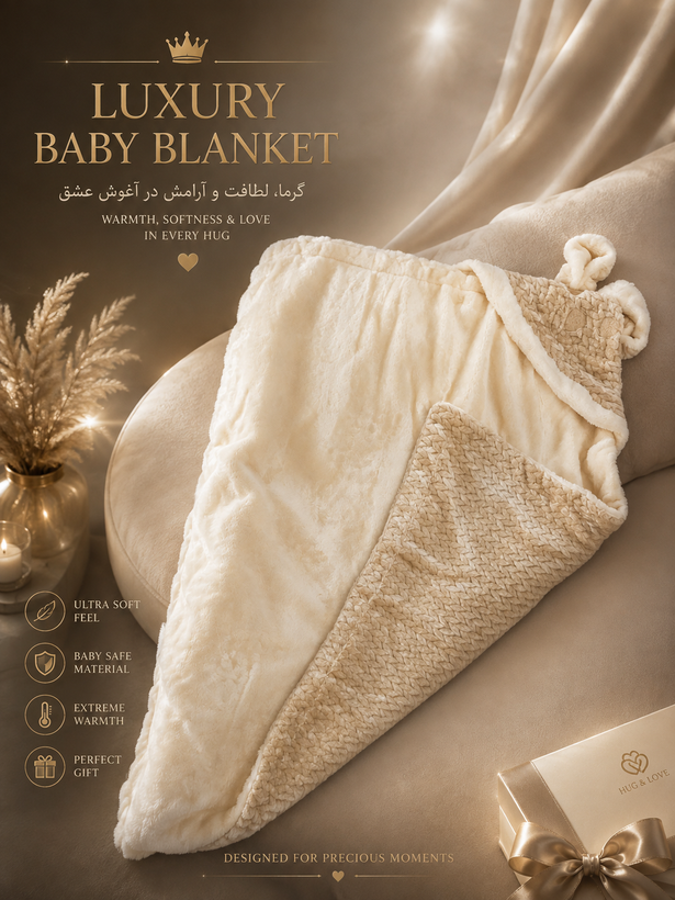 پتو دورپیچ دورو خز mothercare مدل خرگوشی